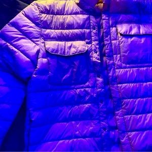 Tan Fall/Winter/Spring Crème Puffer Coat Size: Large